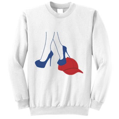 Heels Stepping On Red Maga Hat Election 2024 Sweatshirt