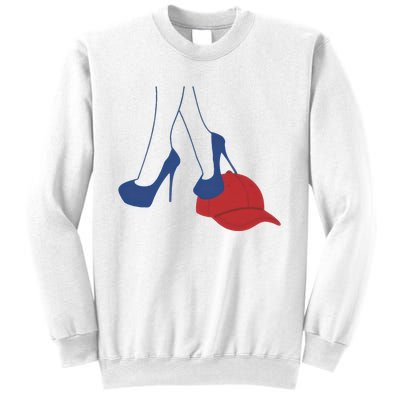 Heels Stepping On Red Maga Hat Election 2024 Sweatshirt