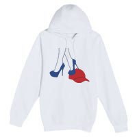 Heels Stepping On Red Maga Hat Election 2024 Premium Pullover Hoodie