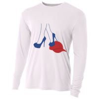Heels Stepping On Red Maga Hat Election 2024 Cooling Performance Long Sleeve Crew