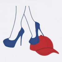 Heels Stepping On Red Maga Hat Election 2024 Cooling Performance Long Sleeve Crew