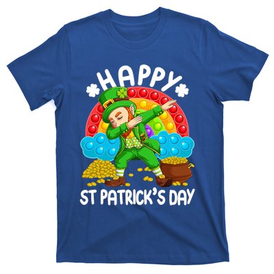 Happy St Patrick's Day Leprechaun Pop It Rainbow Fidget Toy Gift T-Shirt