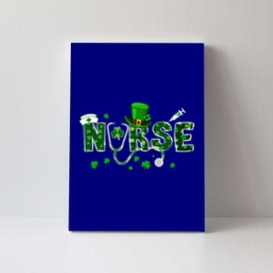 Happy St Patrick's Day Nurse Lucky Shamrock Irish Clover Gift Canvas