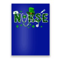 Happy St Patrick's Day Nurse Lucky Shamrock Irish Clover Gift Poster