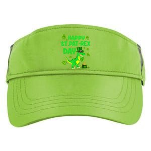 Happy St Pat Rex Day Dinosaur Irish Shamrock St Patricks Day Adult Drive Performance Visor