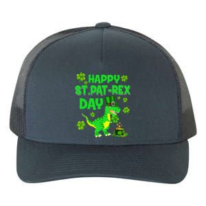 Happy St Pat Rex Day Dinosaur Irish Shamrock St Patricks Day Yupoong Adult 5-Panel Trucker Hat