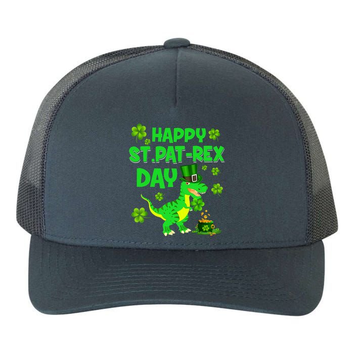 Happy St Pat Rex Day Dinosaur Irish Shamrock St Patricks Day Yupoong Adult 5-Panel Trucker Hat