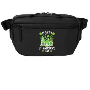 Happy St Patricks Day Gnome Leopard Shamrock Irish Gnomes Crossbody Pack