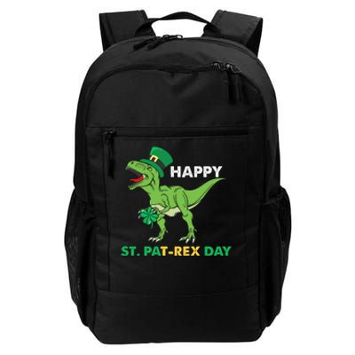 Happy St Patrex Day Funny T Rex St Patricks Day Daily Commute Backpack