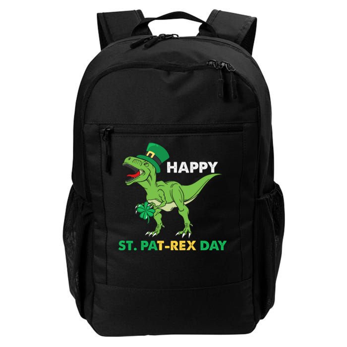 Happy St Patrex Day Funny T Rex St Patricks Day Daily Commute Backpack