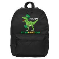 Happy St Patrex Day Funny T Rex St Patricks Day 16 in Basic Backpack