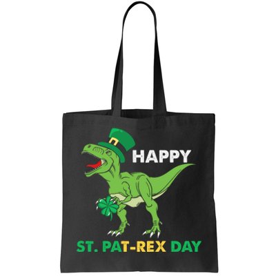 Happy St Patrex Day Funny T Rex St Patricks Day Tote Bag