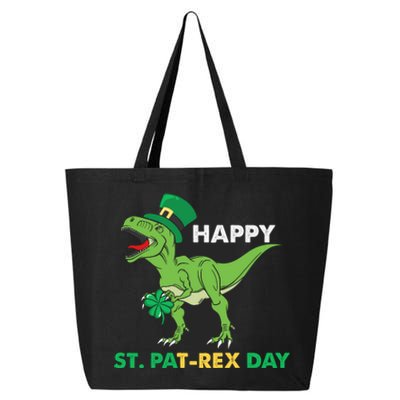 Happy St Patrex Day Funny T Rex St Patricks Day 25L Jumbo Tote