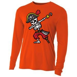 Halloween Skeleton Pirate Dab Costume Cute Gift Cooling Performance Long Sleeve Crew