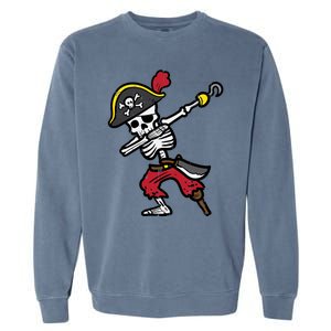 Halloween Skeleton Pirate Dab Costume Cute Gift Garment-Dyed Sweatshirt