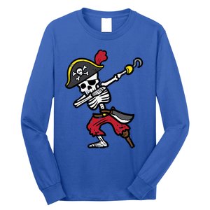 Halloween Skeleton Pirate Dab Costume Cute Gift Long Sleeve Shirt