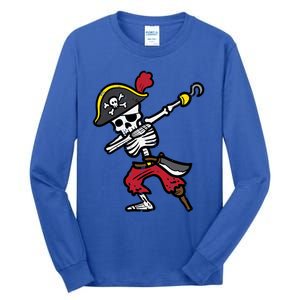 Halloween Skeleton Pirate Dab Costume Cute Gift Tall Long Sleeve T-Shirt