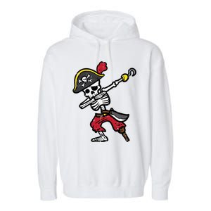 Halloween Skeleton Pirate Dab Costume Cute Gift Garment-Dyed Fleece Hoodie