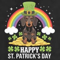 Happy St PatrickS Doxie On Dachshund Dog St Patricks Day Cool Gift 11oz C Handle Ceramic Mug