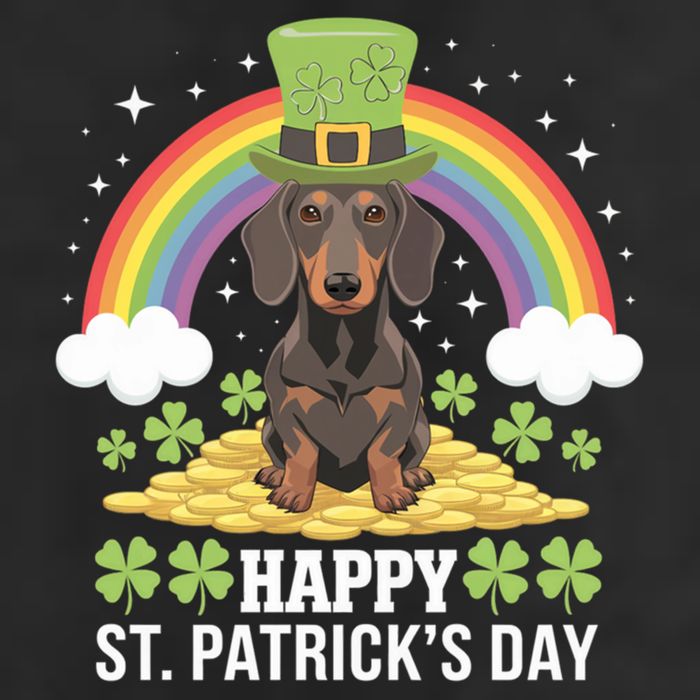 Happy St PatrickS Doxie On Dachshund Dog St Patricks Day Cool Gift 11oz C Handle Ceramic Mug