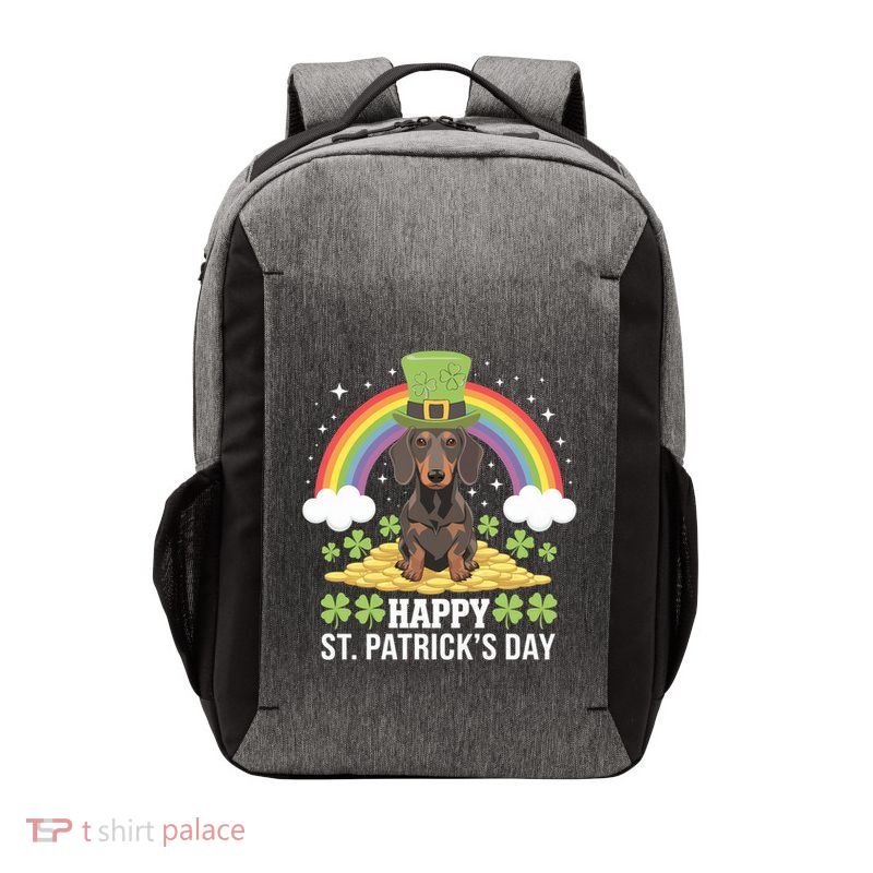 Happy St PatrickS Doxie On Dachshund Dog St Patricks Day Cool Gift Vector Backpack