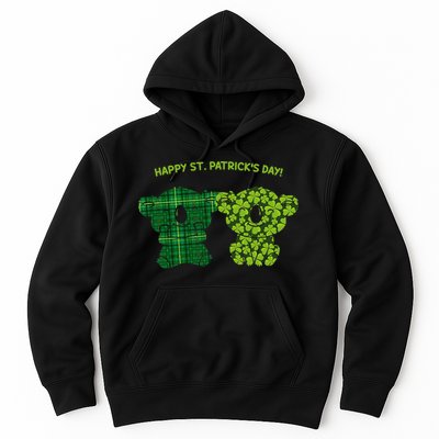 Happy St Patrick's Day Irish Kilt Shamrock Pattern Hoodie