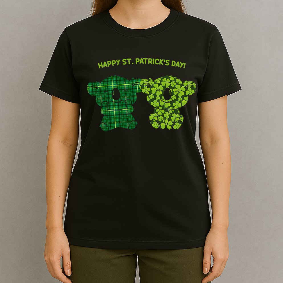 Happy St Patrick's Day Irish Kilt Shamrock Pattern T-Shirt