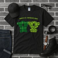 Happy St Patrick's Day Irish Kilt Shamrock Pattern Tall T-Shirt