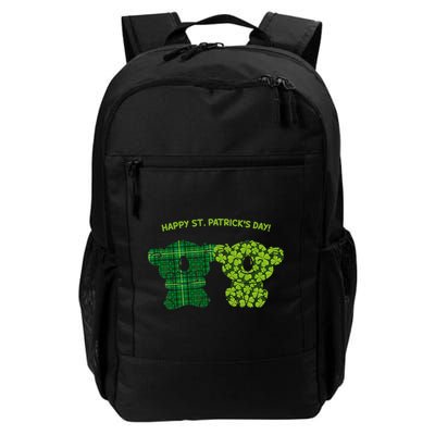 Happy St Patrick's Day Irish Kilt Shamrock Pattern Backpack