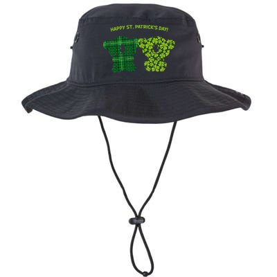Happy St Patrick's Day Irish Kilt Shamrock Pattern Bucket Hat
