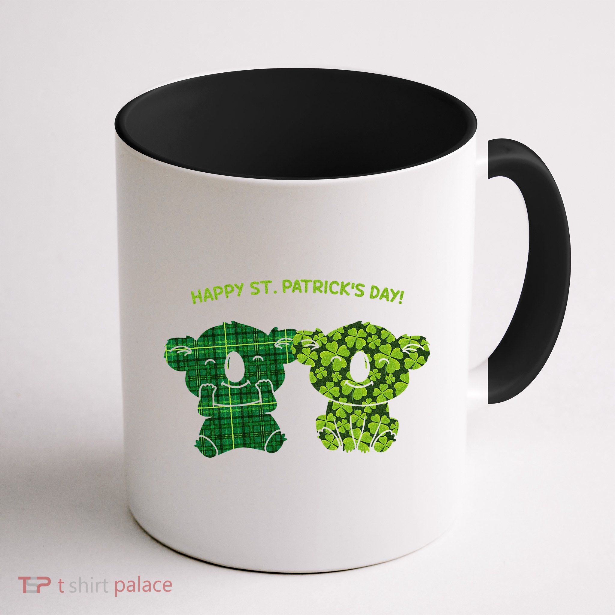 Happy St Patrick's Day Irish Kilt Shamrock Pattern Mug