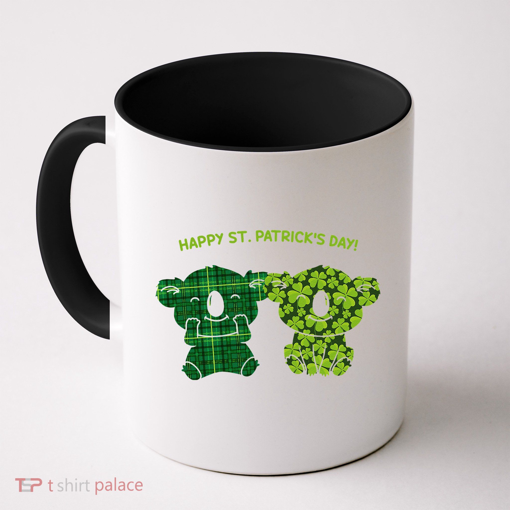 Happy St Patrick's Day Irish Kilt Shamrock Pattern Mug