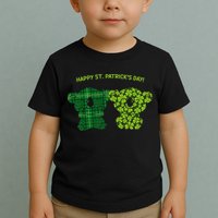 Happy St Patrick's Day Irish Kilt Shamrock Pattern Toddler T-Shirt