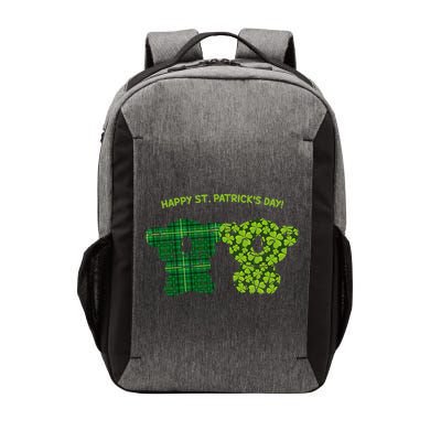 Happy St Patrick's Day Irish Kilt Shamrock Pattern Vector Backpack