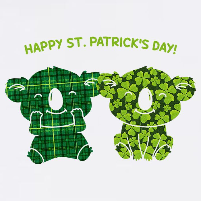Happy St Patrick's Day Irish Kilt Shamrock Pattern Garment-Dyed Sweatshirt