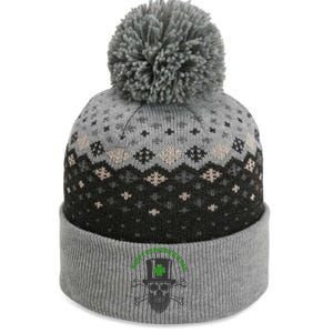 Happy St Patrick's Day Skull Holiday The Baniff Cuffed Pom Beanie