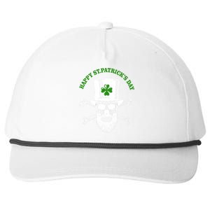 Happy St Patrick's Day Skull Holiday Snapback Five-Panel Rope Hat