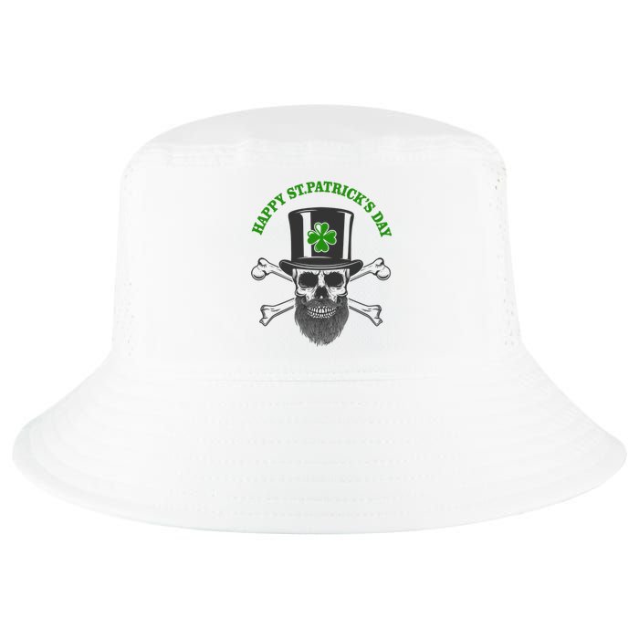 Happy St Patrick's Day Skull Holiday Cool Comfort Performance Bucket Hat