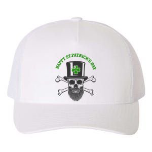 Happy St Patrick's Day Skull Holiday Yupoong Adult 5-Panel Trucker Hat