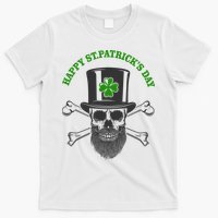 Happy St Patrick's Day Skull Holiday T-Shirt