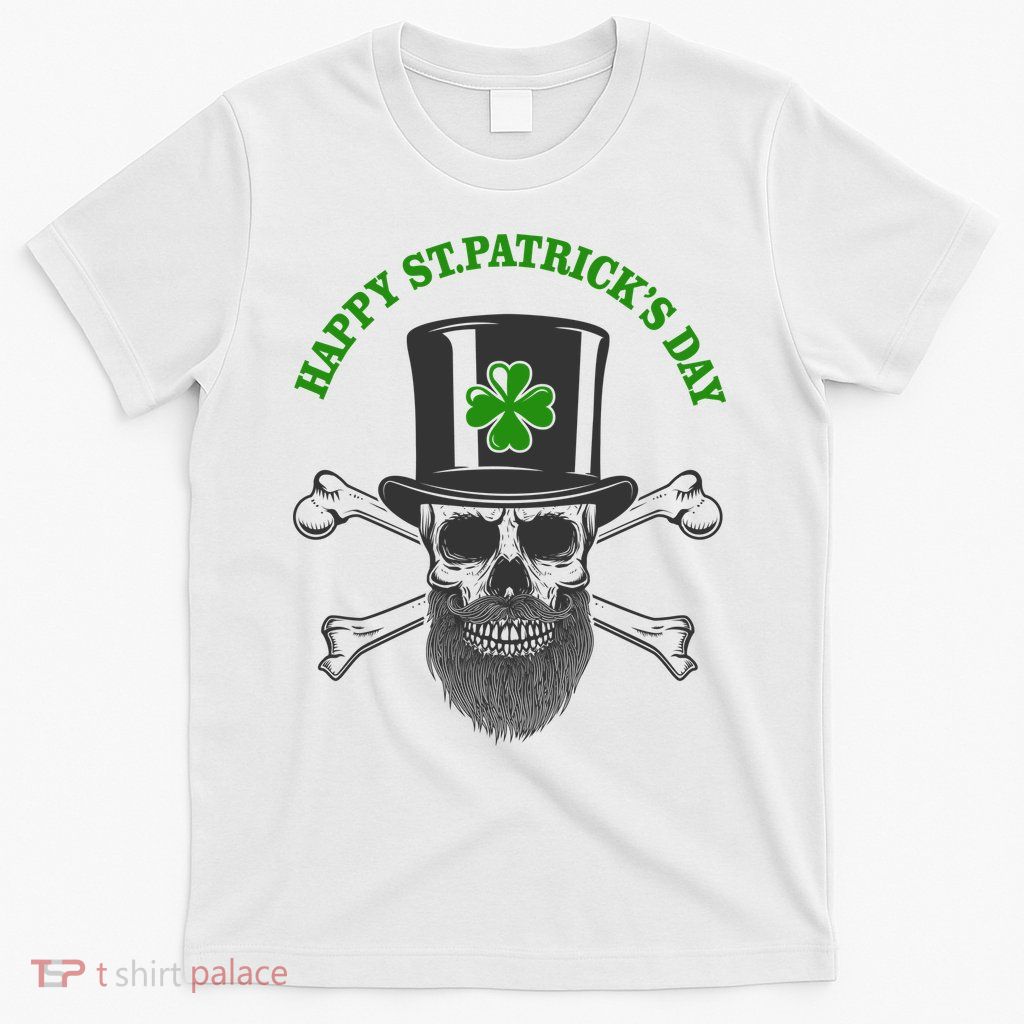 Happy St Patrick's Day Skull Holiday T-Shirt