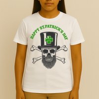 Happy St Patrick's Day Skull Holiday T-Shirt
