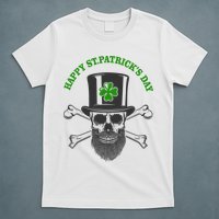 Happy St Patrick's Day Skull Holiday T-Shirt