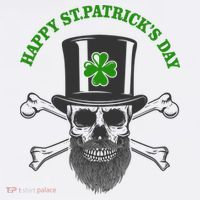 Happy St Patrick's Day Skull Holiday T-Shirt