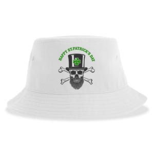 Happy St Patrick's Day Skull Holiday Sustainable Bucket Hat