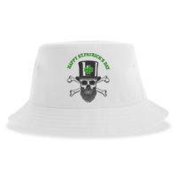 Happy St Patrick's Day Skull Holiday Sustainable Bucket Hat