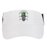 Happy St Patrick's Day Skull Holiday Adult Drive Performance Visor