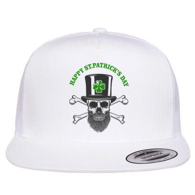 Happy St Patrick's Day Skull Holiday Flatbill Hat