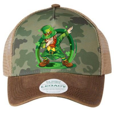 Happy St Patricks Day Dabbing Leprechaun Legacy Tie Dye Trucker Hat