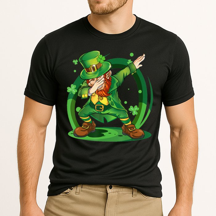 Happy St Patricks Day Dabbing Leprechaun Performance Shirt